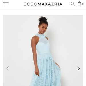 BCBG gown. Size 8. Beautiful color and fabric. Never worn, tags on.